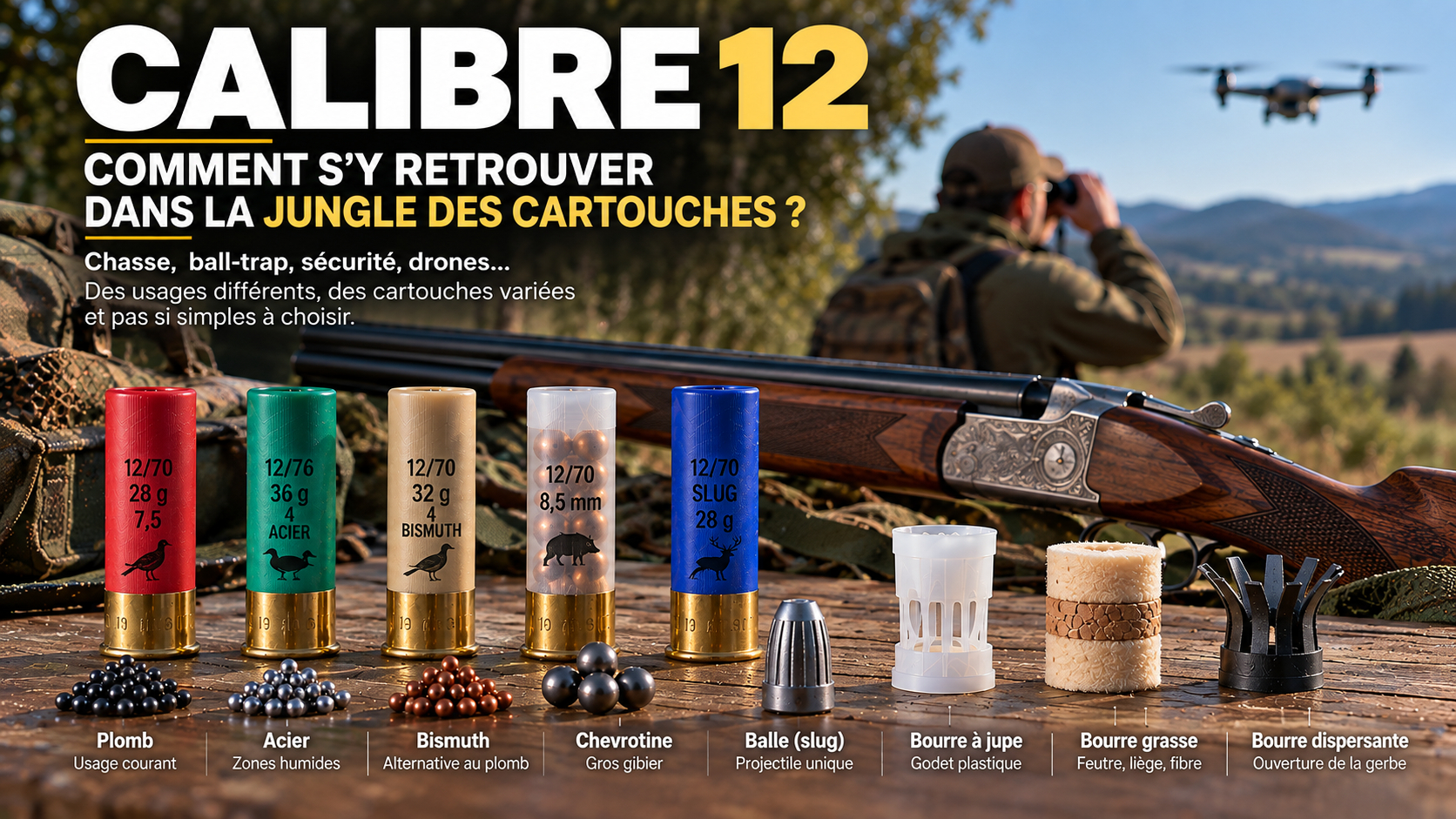 Lire la suite à propos de l’article Calibre 12 – Choisir ses cartouches